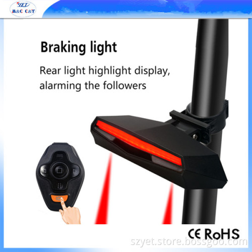YET Bicycle Cycling Laser Light Waterproof warning Flashing Lamp Alarm Light